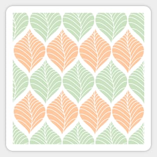 Seamless leaves pattern Sticker